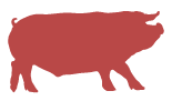 red hog silhouette
